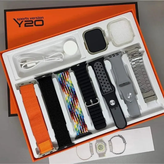 Y20 Ultra Smart watch with 7 Straps