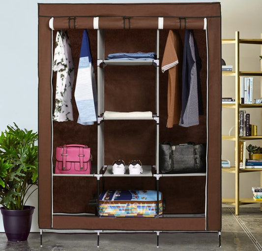 3-Door Foldable Closet Wardrobe