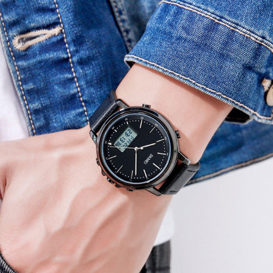 SKMEI 1652 Straps Analog & Digital Wrist Watch For Men