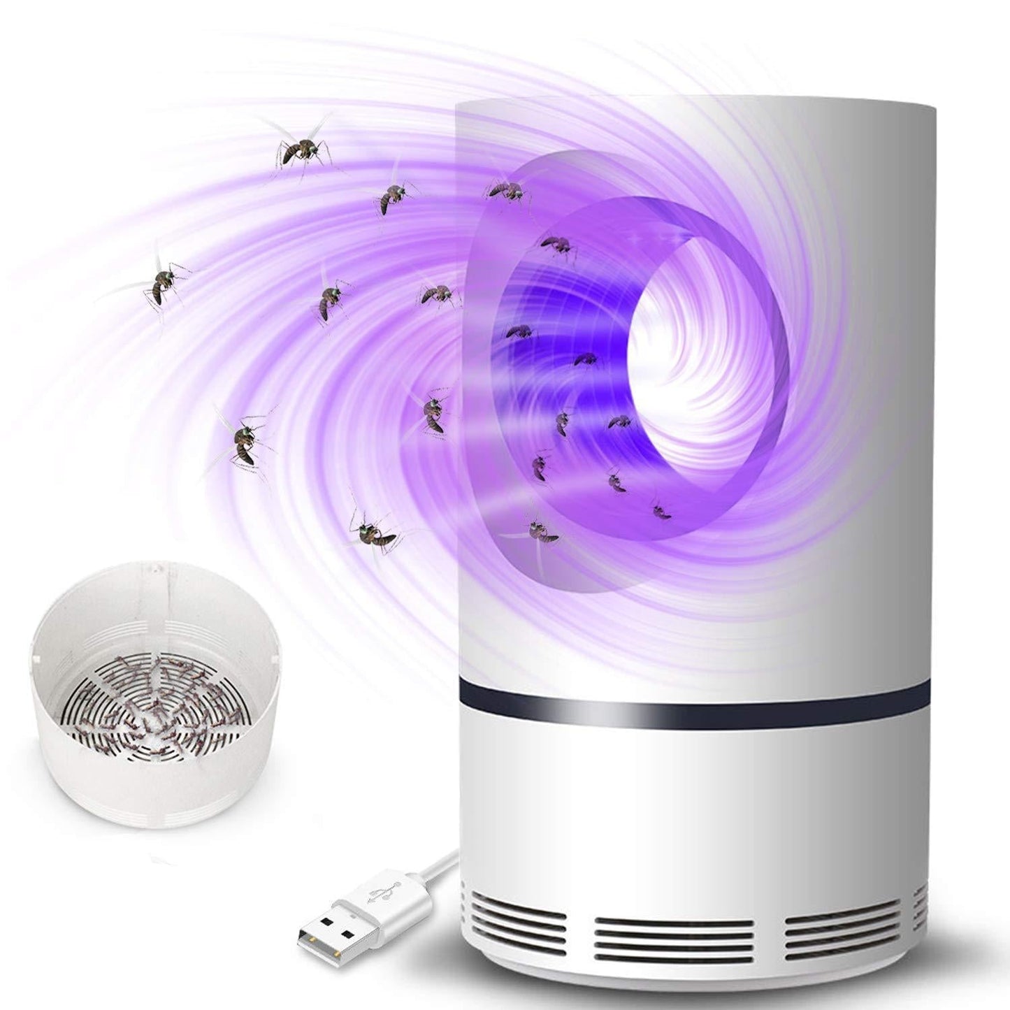 Electric Mosquito Killer Lamp with USB Power Suction Fan