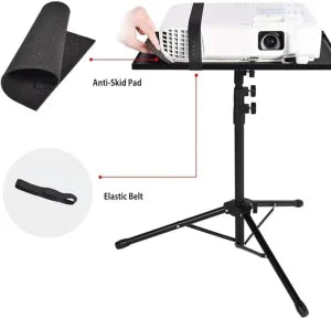 Portable Projector And Laptop Table Stand Tripod (height Adjustable 45-120cm)