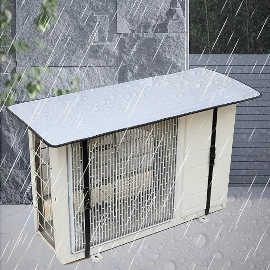 Ac Outdoor Sunlight Shade Protector Heat Insulation With Adjustable Buckle Rain Cover