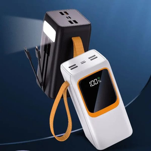 Aspor A350 | 50,000mah – Fast Charging With Built-in Flashlight Power Bank For Mobile And Laptops
