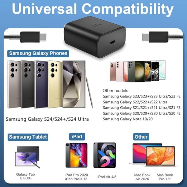 Original Samsung 45w pd Super Fast Charger With Type C