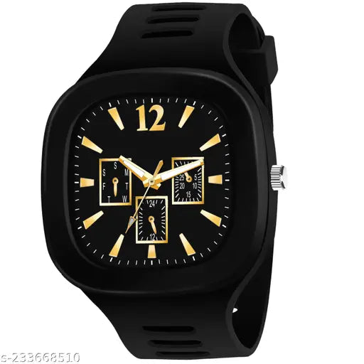 Skylark Black and White Square Watch with Luxury Gift Box