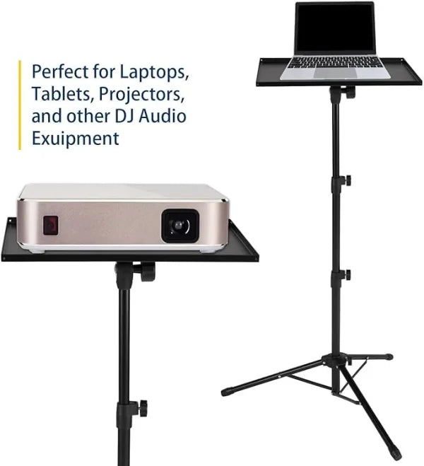 Portable Projector And Laptop Table Stand Tripod (height Adjustable 45-120cm)