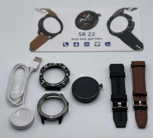SK22 2 in 1 Smart Watch With Bluetooth Calling