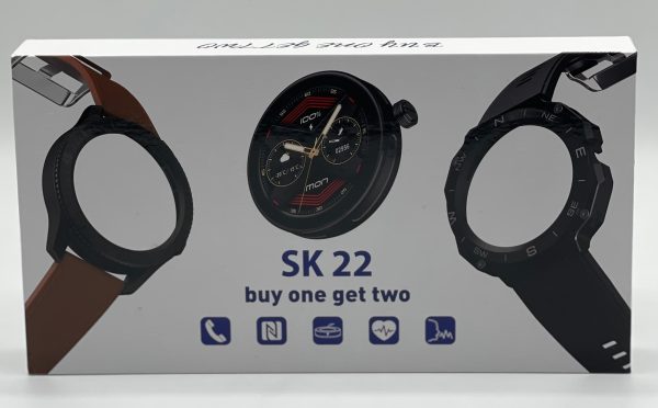 SK22 2 in 1 Smart Watch With Bluetooth Calling