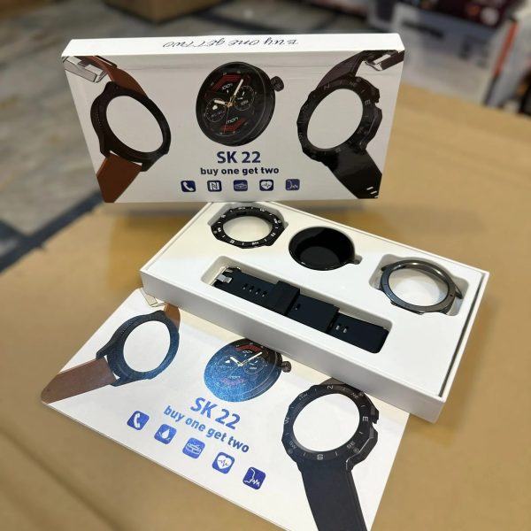 SK22 2 in 1 Smart Watch With Bluetooth Calling