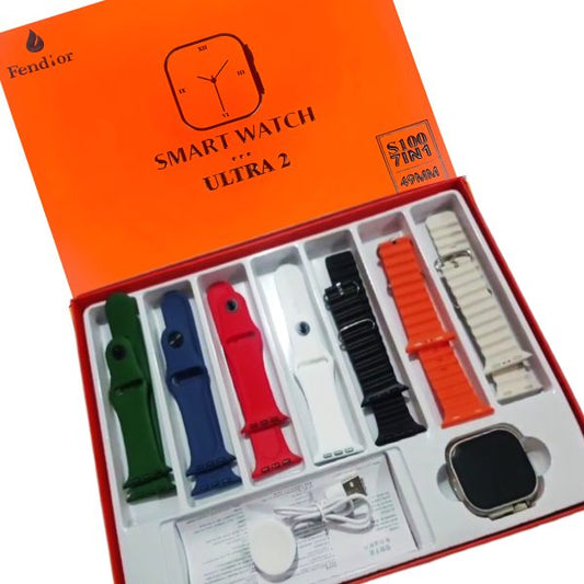 S100 7 in 1 Smart Watch Ultra 2 49MM Metallic Case