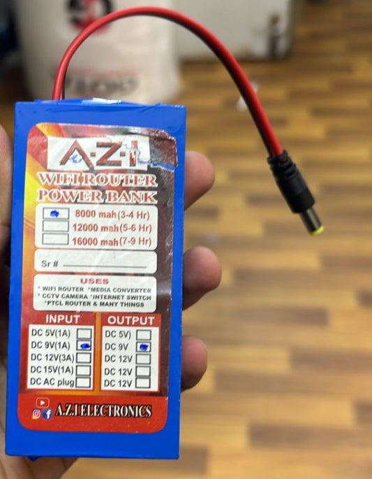 Wifi Router Power Bank 9v 8000mah