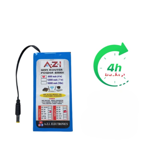 Wifi Router Power Bank 9v 8000mah
