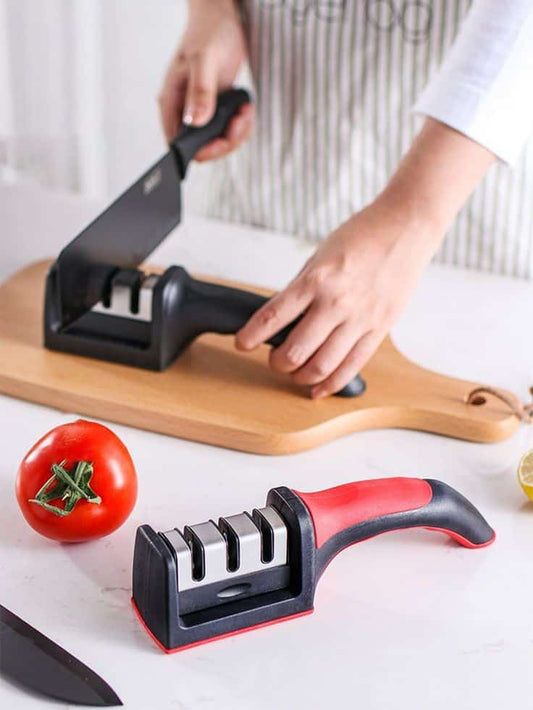 Household Knife Sharpener Kitchen Multi Functional Three Section Cutter Diamond Cutter Sharpening