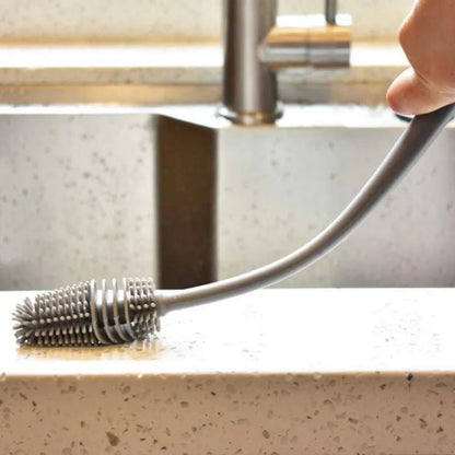 Long Handle Silicone Glass Bottle Cleaning Brush Multifunction