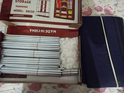 3-Door Foldable Closet Wardrobe