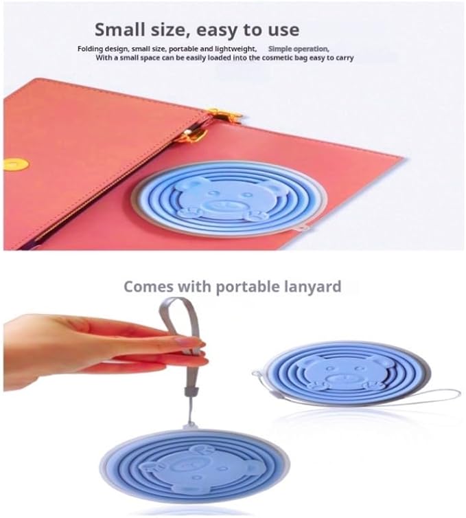 Silicone Foldable Glass Premium Quality 270 ML, Pack of 3 Pcs