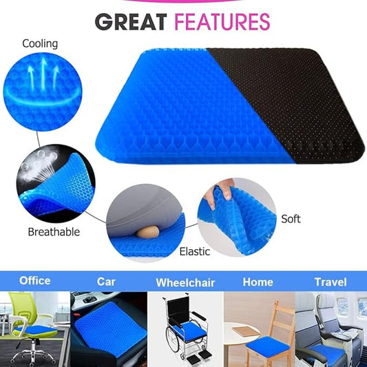 Egg Sitter Seat Cushion – Breathable Gel Pressure Relief Cushion