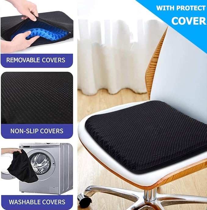 Egg Sitter Seat Cushion – Breathable Gel Pressure Relief Cushion