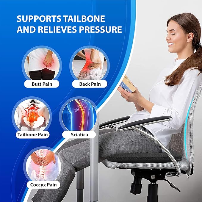 Egg Sitter Seat Cushion – Breathable Gel Pressure Relief Cushion