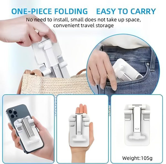 Foldable Phone & Tablet Stand - Adjustable Desktop Mount for All Devices