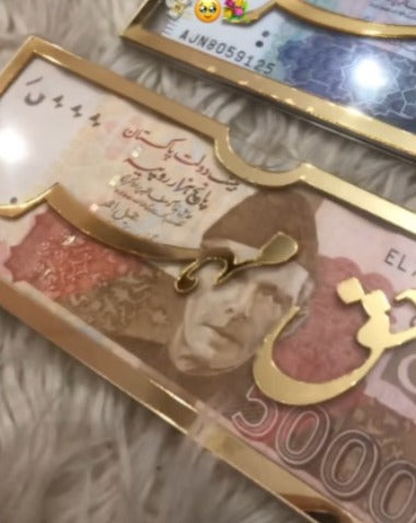 Acrylic Gift Envelope for Wife  - Haq Mehr & Money Present.