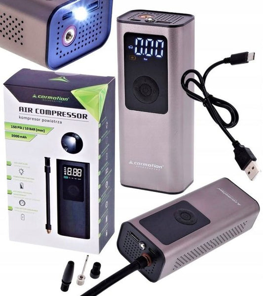 Wireless Electric Air Pump For Car & Bike Tires With 2000mAh Battery