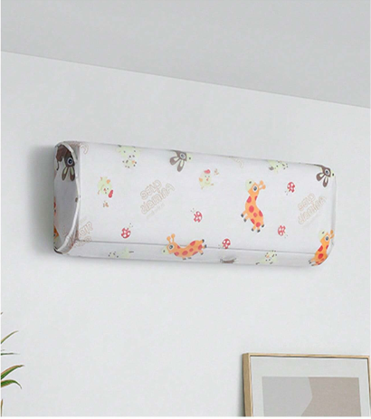 Air Conditioner Indoor Protective Dust Cover (random Print) 1 Ton