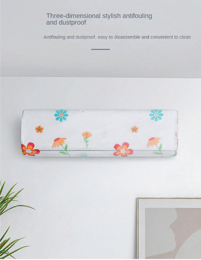 Air Conditioner Indoor Protective Dust Cover (random Print) 1 Ton