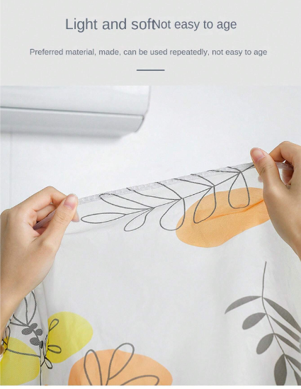 Air Conditioner Indoor Protective Dust Cover (random Print) 1 Ton