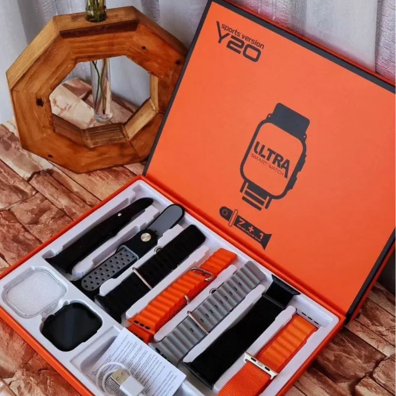 Y20 Ultra Smart watch with 7 Straps