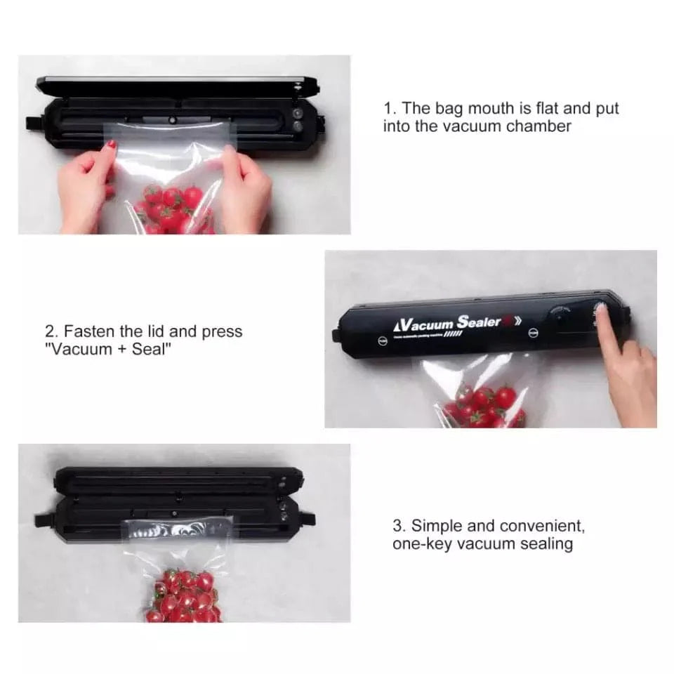 Vacuum Sealer Home automatic packing machine Black Finish