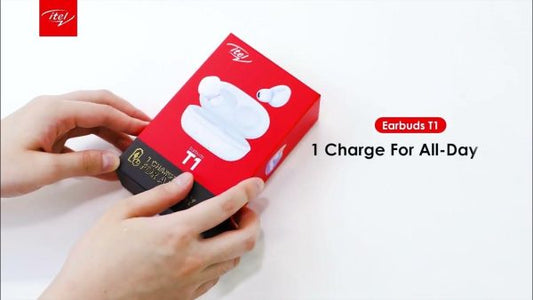 Itel T1 Earbuds - Wireless Bluetooth 5.1, 20H Playtime