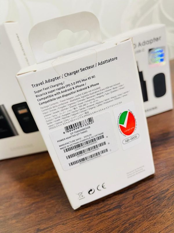 Original Samsung 45w pd Super Fast Charger With Type C