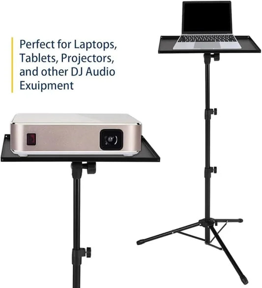Portable Projector And Laptop Table Stand Tripod (height Adjustable 45-120cm)