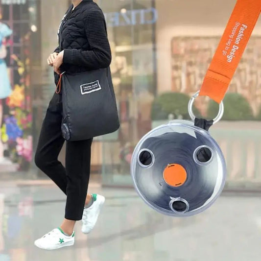 Reusable Grocery Bag Foldable Portable Supermarket Shopping Bag Nylon Grocery Tote Roll Up In Small Case