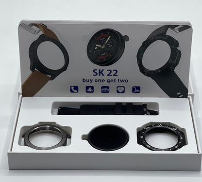 SK22 2 in 1 Smart Watch With Bluetooth Calling