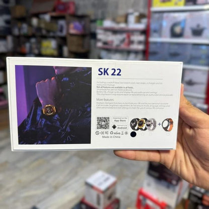 SK22 2 in 1 Smart Watch With Bluetooth Calling