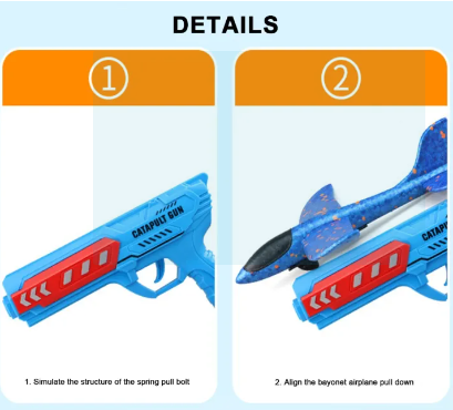 Spacecraft Toy Airplane Launcher Toys Outdoor