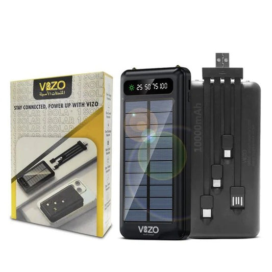 Vizo Solar Power Bank For Mobile Phone  10,000 Mah