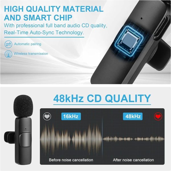 K9 Dual Wireless Mic Plug & Play Usb Type C