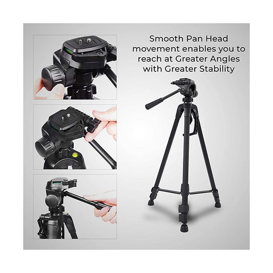 Wt-3520 Camera/camcorder 3-way Panel Ballhead Tripod Professional Stand